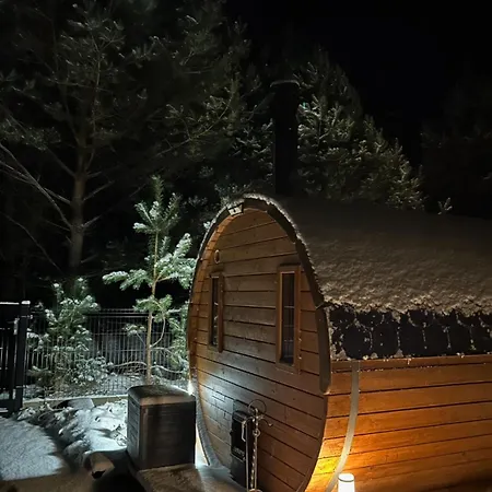 Domki Trzy Jeziora Z Zewnetrznym Spa - Sauna, Balia Do Schladzania I Jacuzzi Male Swornegacie Exterior photo