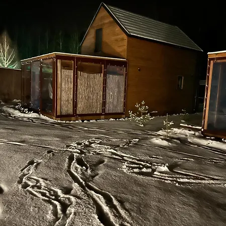 Domki Trzy Jeziora Z Zewnetrznym Spa - Sauna, Balia Do Schladzania I Jacuzzi Male Swornegacie Exterior photo